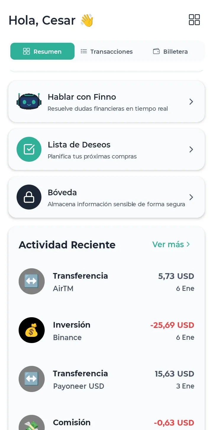 Tu Caja App Screenshot